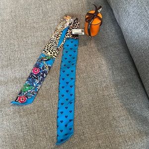 NWT Hermes jungle love twilly